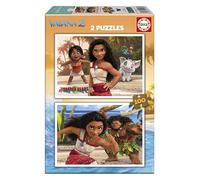 Educa - 2 Puzzles en Carton de 100 pièces avec Les Images de Moana 2, Double Plaisir. Dimensions : 40 x 28 cm. De 6 7 8 Ans (20103)