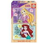 Educa - 2 x 25 Disney Princess | 2 Puzzles résistant avec 25 pièces chacune, Amusement Double départ | Mesure approximative: 26 x 18 cm | À partir de 3 Ans (19288)