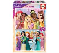 Educa Borrás – Puzzle Disney Princess – 2x100 pièces – Double départ – Dès 6 ans