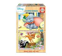EDUCA 2x16 el. Bambi/Dumbo (drewniane) [Puzzle]