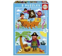 Educa 2x20 Puzzle De Pirates