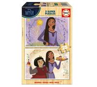 Educa Borrás – Set de 2 puzzles en bois Images de Souhait – 25 pièces chacun – 26x18 cm – Dès 4 ans