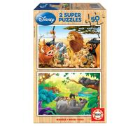 Educa Borrás – Puzzle en bois Disney Animal Friends – 50 pièces – Dès la naissance
