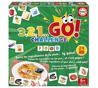 Educa - 3,2,1... GO Challenge Food | Tu as Un Petit Creux? Trouve Tous Les ingrédients de Ton Plat et tu seras Le Chef Gagnant ! 24 Plats et +70 ingrédients, 2 à 5 Joueurs. +6 Ans (19392)