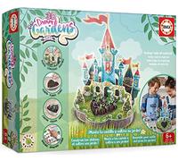 Educa - 3D Dream Garden 2 en 1 Château | Construisez avec des pièces en Carton en Toute Couleur Ce Magnifique château et cultiver Votre Propane Jardin à la Maison | A partir de 5 Ans (19468)