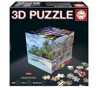 Educa - 3D Puzzle Cube Voyage | Puzzle en Forme de Cube avec 216 Pièces | 6 Puzzles de 36 Pièces | Défi Ludique pour Enfants dès 14 Ans (20124)