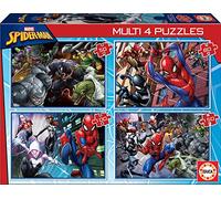 Educa - 4 Puzzle Spiderman | MultiPuzzles Progressifs Enfant 50, 80, 100, 150 pièces | Puzzle Spider-Man +5 Ans (18102)