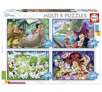 Disney Multi 4 Classics 50-80-100 Pieces Puzzle Multicolore 3-6 Years