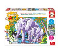 Educa Animaux Sauvages Magic Art Number