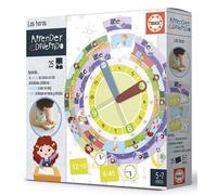 Educa Borrás - Jeu éducatif Amusant Les Heures 18698 - Apprendre à lire l'heure - Dès 5 ans - Multicolore