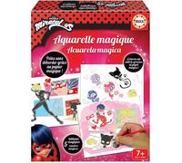 Educa - Miraculous Ladybug. Loisirs Créatifs. Comprend 5 Images à colorier, 12 aquarelles et 2 pinceaux. À partir des 7 Ans (18930)