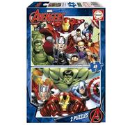 Educa Borrás Puzzle Avengers – 2 puzzles 48 pièces pour enfant +3 ans (15932)