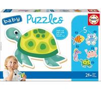 Educa - Baby Puzzles Animaux - Lot de 5 Puzzles progressifs pour bébés de 3 à 5 pièces. A partir de 24 mois (19951) EDUCA