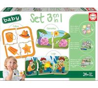 Educa Borrás – Set de 3 jeux éducatifs – Set Baby 3 en 1
