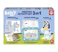Educa - Bluey 3-in-1 Creative Set with Three Activities: Paint by Numbers, Creat