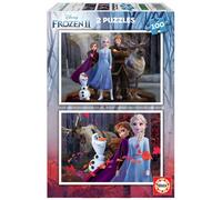 Educa Borrás 2 Puzzles pour enfants, 100 pièces, Frozen II, à partir de 72 mois, couleur assortie, 2 x 100 (18111) , couleur/modèle su EDUCA