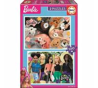 Educa Borras 2x100 Barbie-puzzle Multicolore Multicolore One Size