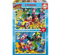 Educa Borras 2x20 Mickey & Friends Puzzle Multicolore 6-9 Years Multicolore 6-9 Years