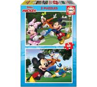 Educa Borras 2x48 Puzzle Mickey et ses amis Multicolore 6-9 Years Multicolore 6-9 Years
