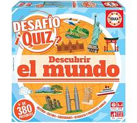 Educa borrás Desafio quiz-descubrir le monde, Couleur varié 18218 - Version Espagnole