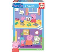 Educa Borras Peppa Wutz 2x20 pièces Multicolore One Size