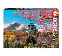 Educa Borras Puzzle 2000 Château d'Osaka Japon Multicolore One Size