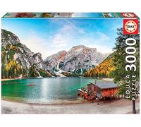 Educa Borras 3000 Pieces Lago Braies En Otoño Wooden Puzzle Multicolore