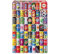 Educa Borrás – Puzzle Canettes de soda – 500 pièces – 38x48 cm – Dès 11 ans