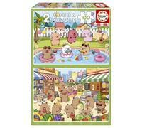 Educa - Capyfun | Lot de 2 Puzzles pour Enfants de 100 pièces | Recommandé pour Les Enfants de 6 à 8 Ans (20484)