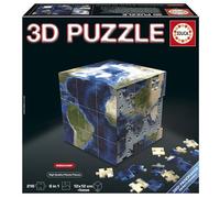 Educa - Carte du Monde 3D | Puzzle cubique pour Adultes avec 216 pièces | 14 Ans et Plus (20712)