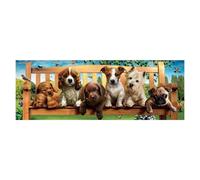 Educa - Chiots sur banc 1000 pièces puzzle panoramique