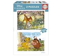 Educa Borrás – Coffret de 2 puzzles 100 pièces – Classiques Disney – 6–8 ans (20491)