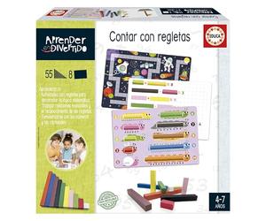 Educa - Compter avec des réglettes | Réglettes Cuisenaire, l'outil pour Travailler Le Contenu mathématique et développer la pensée logico-mathématique. A partir de 5 6 7 Ans (20110)
