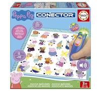 Educa - Conector Peppa Pig Junior | Jeu éducatif de Questions et réponses. Comprend Un Stylo Sabio avec lumière et Son. Recommandé pour Les Enfants Entre 3 et 5 Ans (20218)