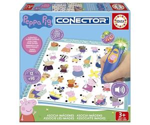 Educa - Conector Peppa Pig Junior | Jeu éducatif de Questions et réponses. Comprend Un Stylo Sabio avec lumière et Son. Recommandé pour Les Enfants Entre 3 et 5 Ans (20218)