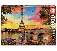 Educa Borrás – Puzzle en bois Puesta De Sol En París – 3000 pièces – Multicolore Enfants