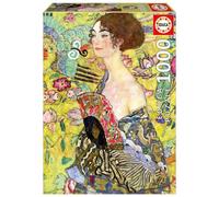 Educa Dame Au Ventilateur Puzzle Gustav Klimt 1000 Pièces