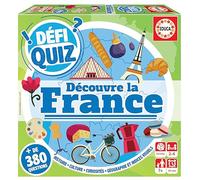 Educa - Defi Quiz. Découvre La France. Jeu de societé Famille. Questions et reponses. +7 años (18155)