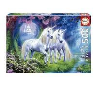 Puzzle Fantastique - Educa - 500 Pieces - Licornes Dans La Foret multicolore G