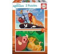 Educa - Disney Le Roi Lion Lot de 2 Puzzles Enfant 48 Pièces | Jeu Éducatif | 26 x 18 cm | Dès 4 Ans (18629)