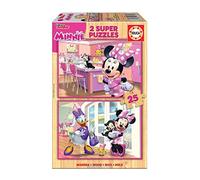 Educa - Disney Mickey Top Départ Minnie & The Happy Helpers 2 Puzzles de 25 pièces (17625)