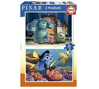 Educa - Disney Pixar | Ensemble de 2 Puzzles pour Enfants avec 20 pièces. Mesure : 28 x 20 cm. Composé de Grandes pièces Parfaitement finies. +4 Ans (19673)