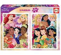 Educa - Disney Princess | 2x500 pièces avec des Images Disney | Mesure approximative: 34 x 48 cm | À partir de 11 Ans (19253)