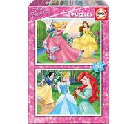 Educa - 16846 - Disney Princesses, Puzzle Classique - 2 x 20 Pièces