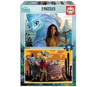 Educa - Disney Puzzle 2x48 Raya Et Le Dernier Dragon, Puzzle pour Enfants. Casse-tête pour Développement, Agilité et Amusement Les garçons et Filles. (18882)