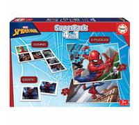 Educa Borrás Puzzle Superpack Spiderman – 2 puzzles, domino et identique – Dès 3 ans