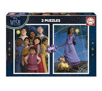 Educa Borrás Puzzle Disney Wish - Ensemble 2x100 pièces 40x28 cm Violet dès 6 ans