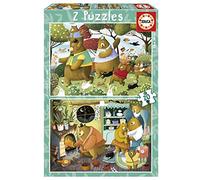 Educa Borrás – Puzzle La famille ours – Ensemble 2 puzzles 20 pièces Multicolore