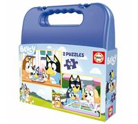 Educa - Ensemble de deux puzzles avec 48 pièces des personnages de Bluey. Recommandé pour les 5 ans et plus (19831) EDUCA