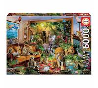 Educa Borrás Puzzle en bois En entrant dans la chambre 6000 pièces Multicolore